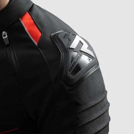 KURTKA MOTOCYKLOWA TEKSTYLNA REBELHORN VANDAL 2 BLACK RED