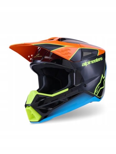 Przejdź do produktu ALPINESTARS KASK S-M3 FRAY BLACK ORANGE FLUO YELLOW