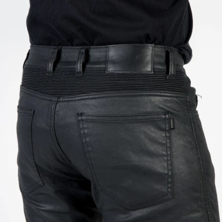 JEANSY MOTOCYKLOWE OZONE RUSTY WAXED BLACK 28/32