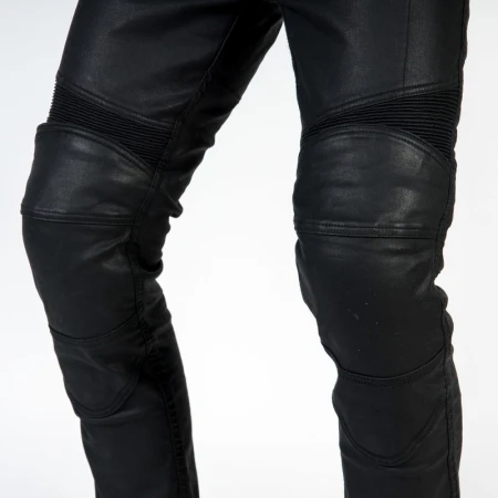JEANSY MOTOCYKLOWE OZONE RUSTY WAXED BLACK 28/32