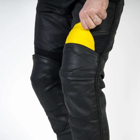 JEANSY MOTOCYKLOWE OZONE RUSTY WAXED BLACK 28/32