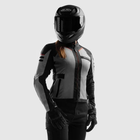 KURTKA MOTOCYKLOWA TEKSTYLNA DAMSKA REBELHORN SCANDAL 3 BLACK GREY RED WXS