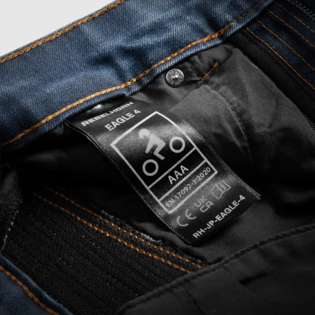 JEANSY MOTOCYKLOWE REBELHORN EAGLE 4 WASHED BLUE SLIM FIT 28/32