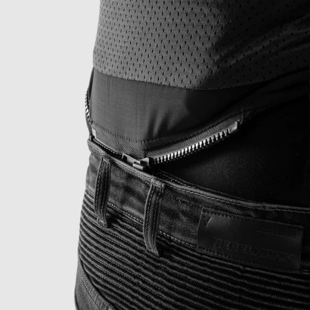 JEANSY MOTOCYKLOWE REBELHORN EAGLE 4 BLACK SLIM FIT 28/32