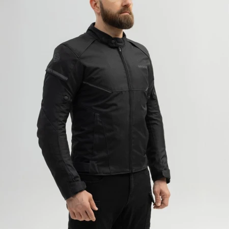 KURTKA MOTOCYKLOWA TEKSTYLNA BROGER GRID BLACK
