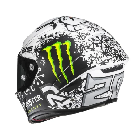 KASK MOTOCYKLOWY HJC RPHA1 V2 CARBON QUARTARARO SNOW DIABLO REPLICA BLACK WHITE