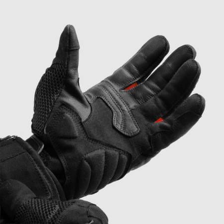 RĘKAWICE MOTOCYKLOWE DAMSKIE REBELHORN CORE BLACK RED WXS