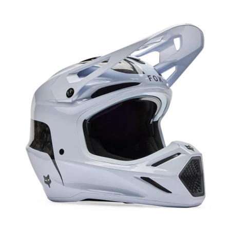 KASK MOTOCYKLOWY FOX V3 RS FRACTURE WHITE