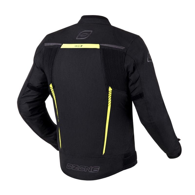 KURTKA TEKSTYLNA OZONE DELTA IV BLACK/FLUO YELLOW XS