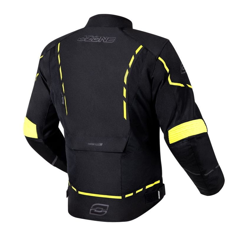 KURTKA TEKSTYLNA OZONE JET II BLACK/FLUO YELLOW XS