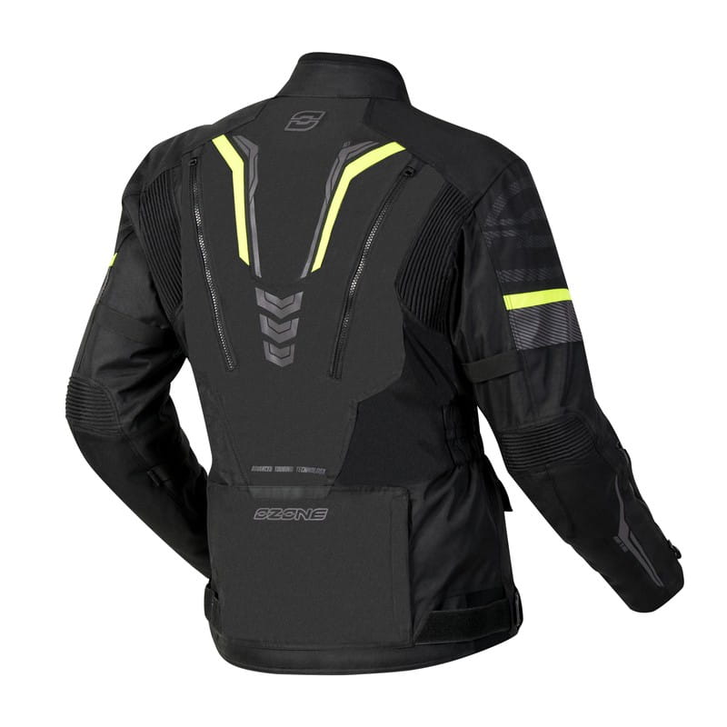 KURTKA TEKSTYLNA OZONE TOUR III BLACK/FLUO YELLOW XS