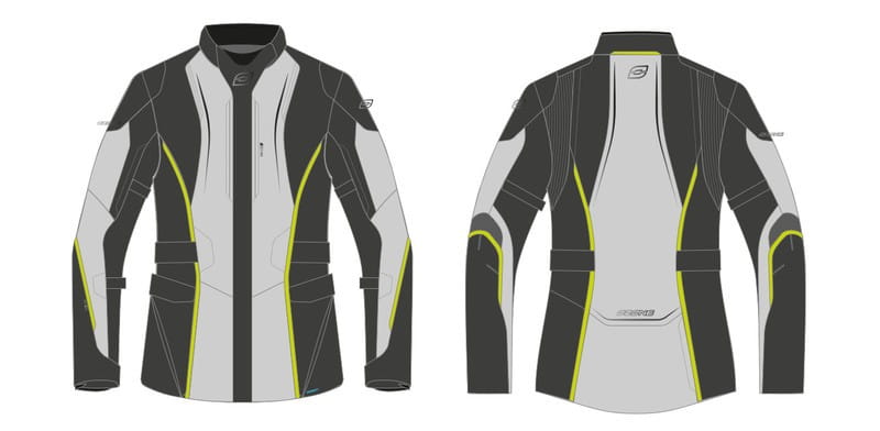 KURTKA TEKSTYLNA OZONE TOUR III BLACK/GREY/FLUO YELLOW XS