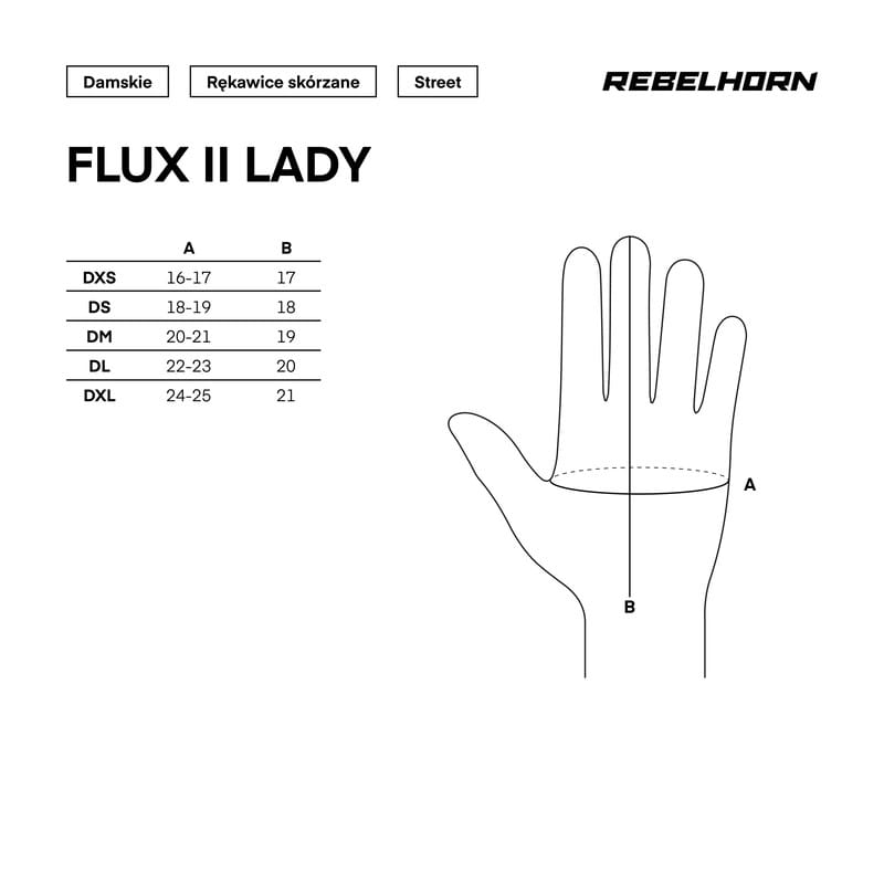 RĘKAWICE MOTOCYKLOWE DAMSKIE REBELHORN FLUX 2 BLACK FLUO YELLOW WL
