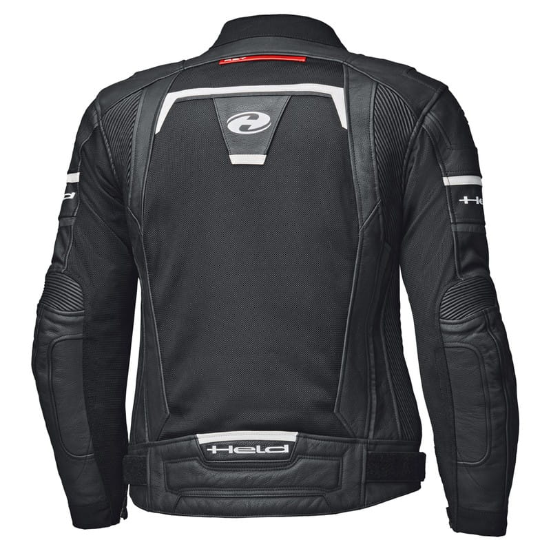 KURTKA MOTOCYKLOWA SKÓRZANA HELD TORVER TOP AIR BLACK WHITE 48
