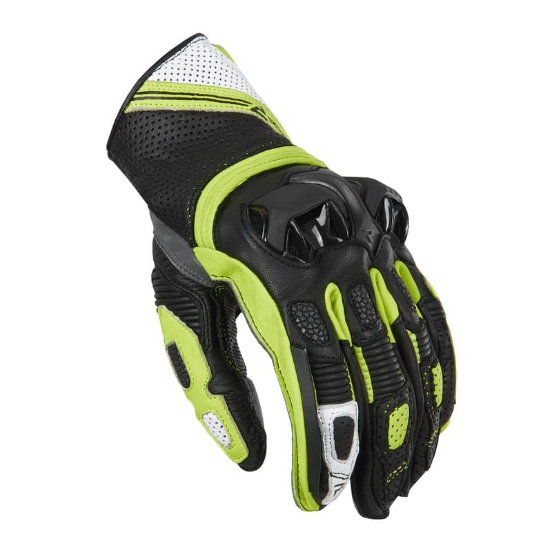 RĘKAWICE MOTOCYKLOWE REBELHORN ST SHORT BLACK GREY FLUO YELLOW