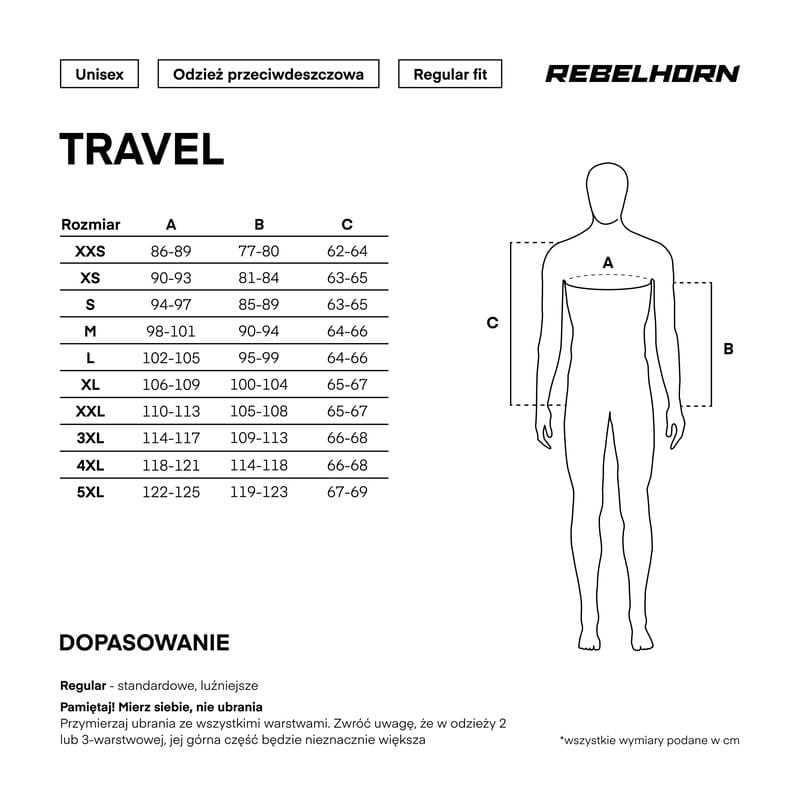 KOMBINEZON PRZECIWDESZCZOWY REBELHORN TRAVEL BLACK FLUO YELLOW