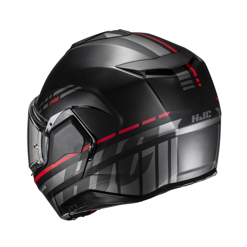 KASK MOTOCYKLOWY HJC I100 SYSMA BLACK RED