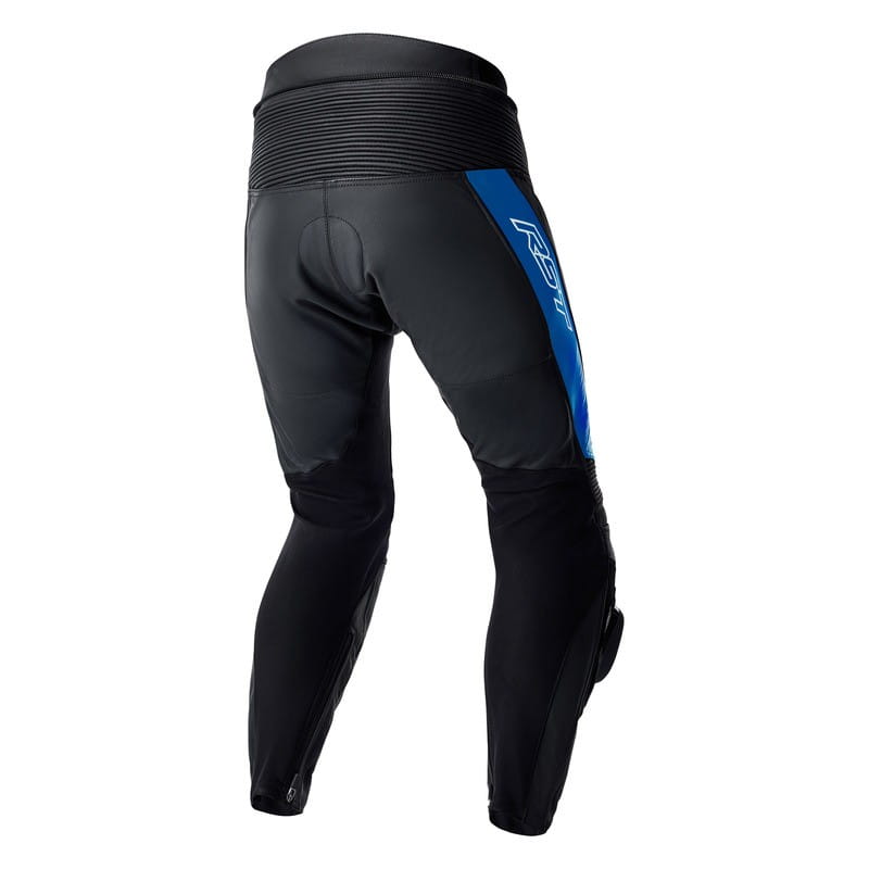 SPODNIE MOTOCYKLOWE SKÓRZANE RST TRACTECH EVO D3O BLACK BLUE