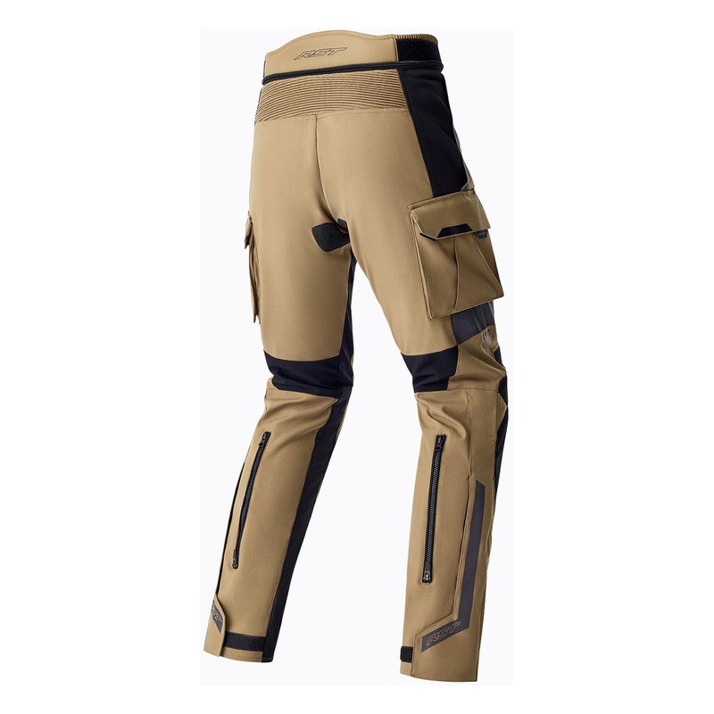 SPODNIE MOTOCYKLOWE TEKSTYLNE RST PRO SERIES ADVENTURE D3O SAND BLACK